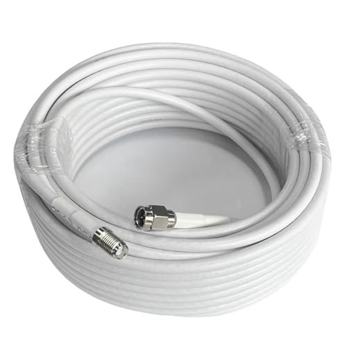 aclogue 32ft Coax Cable Mini 3D-FB 50 Ohm Signal Booster