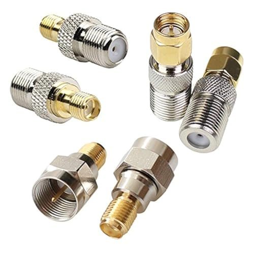 exgoofit F Type to SMA Male Female Coaxial Adapter Set.