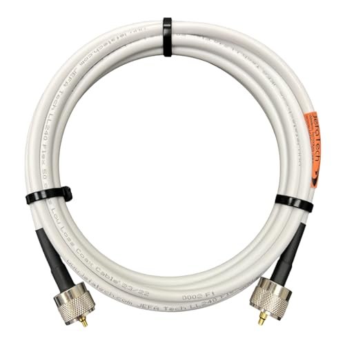 JEFA Tech Premium RG-8X Marine Grade Durable White Coaxial...