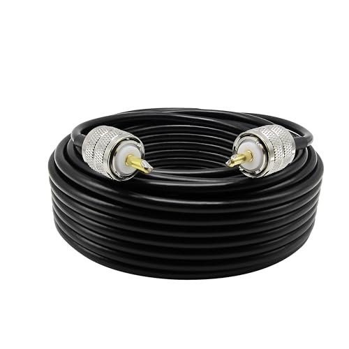 Rydocyee CB Coax Cable 50 Feet Solid Copper