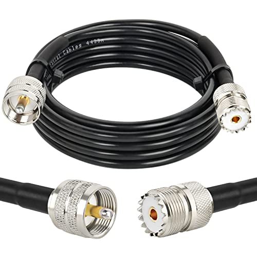 MOOKEERF PL-259 UHF CB Coax Cable - 10FT RG58 Jumper