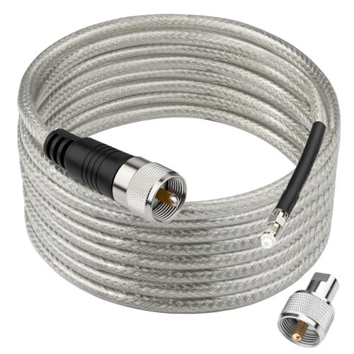 Ullnosoo CB Coax Cable 10ft, CB Radio Antenna RG8X.