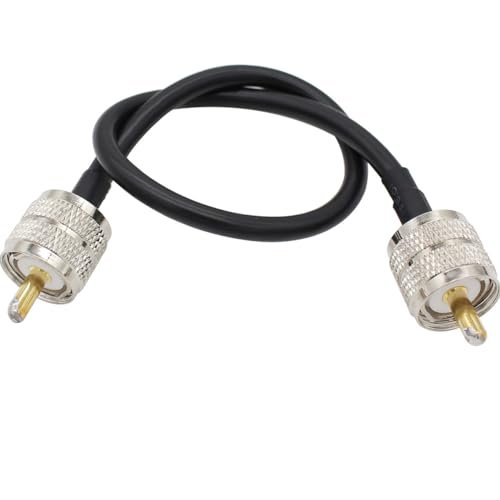 exgoofit PL259 Male to Male Adapter Cable Low Loss RG58.