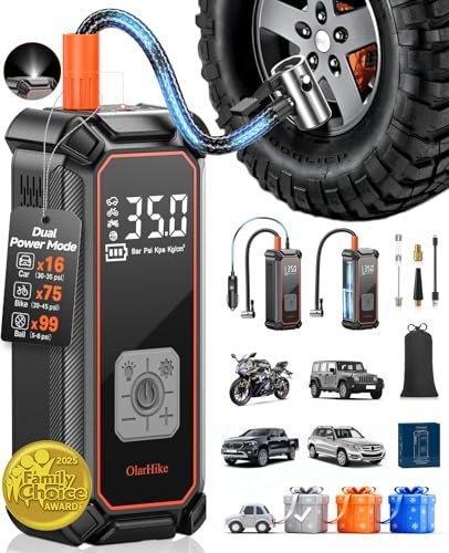 OlarHike Cordless Tire Inflator Portable Air Compressor,...