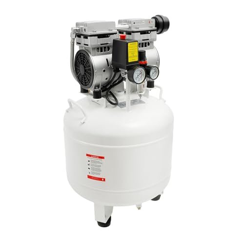Air Compressor, 40L/10.57gal Large Dental Medical Air...
