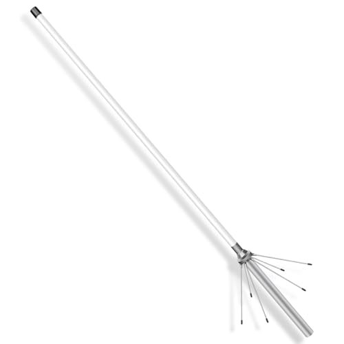 FMUSER UV100 Dual Band Base Antenna,41 Inch Fiberglass