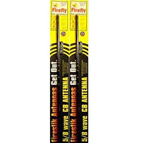 LOT of 2 Firestik FL4-B 4' Firefly Tunable Tip CB
