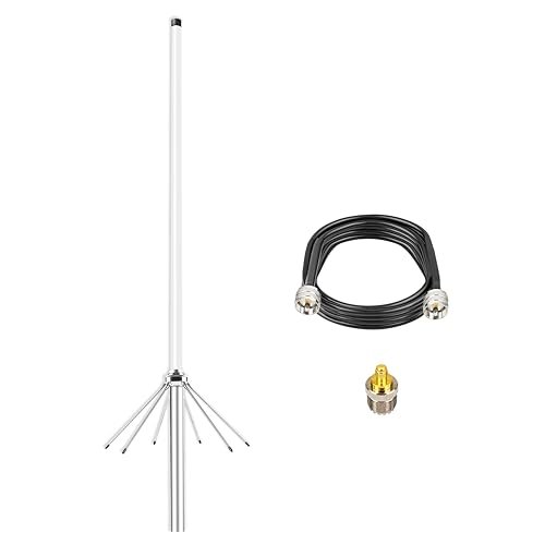 Dual Band Base Station Antenna 2m 70cm Ham Radio Fiberglass