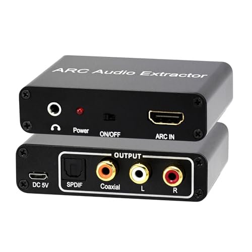 HDMI ARC to Optical Audio Adapter,ARC Audio Extractor for TV
