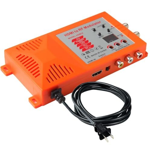 HDMI/RCA to RF Modulator Coaxial UHF Converter for Gaming...