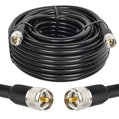 MOOKEERF CB Coax Cable - RG213 UHF 50FT Low Loss