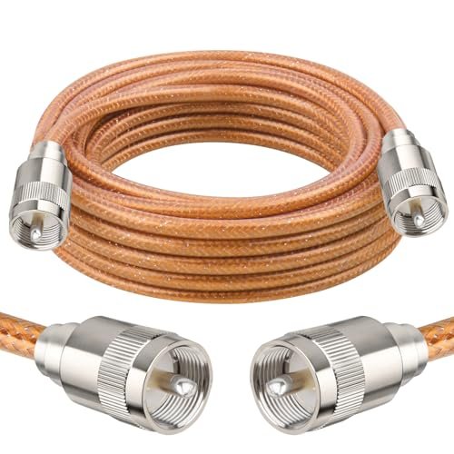 XRDS -RF 20FT RG8X Coaxial Cable with PL259 Connectors