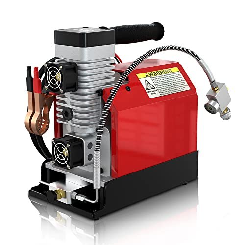 GX PUMP GX-E-CS2 Portable PCP Air Compressor, Dual-Power.