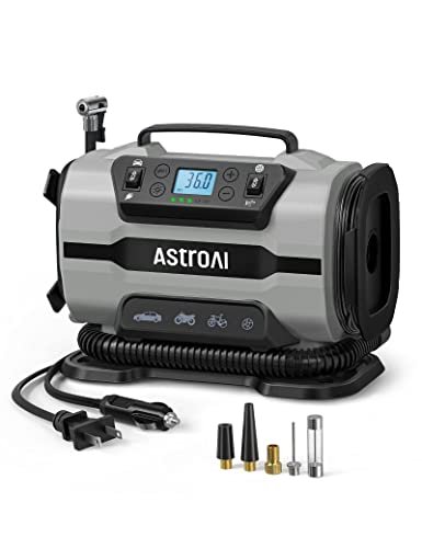 AstroAI Tire Inflator Portable Air Compressor Pump AC/DC...