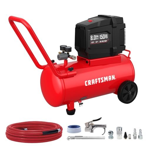 CRAFTSMAN Air Compressor 8 Gallon Oil-Free 1.8 HP