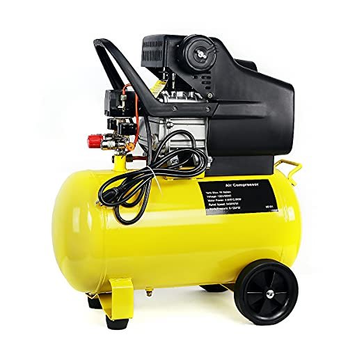 Stark USA 10-Gallon Air Compressor Horizontal Tank Quiet...