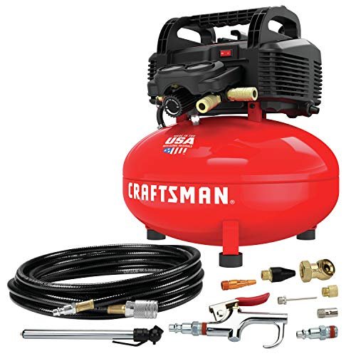 CRAFTSMAN Air Compressor, 6 Gallon, Pancake, Oil-Free...