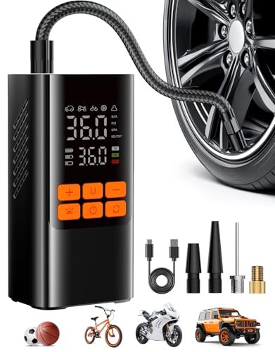 Tire Inflator Portable Air Compressor, Electric Air Pump...