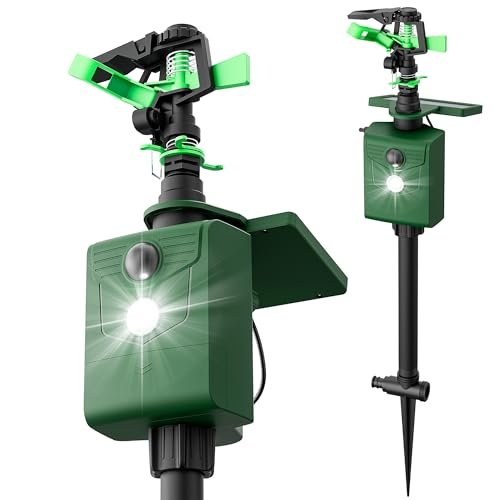Motion Activated Animal Repeller with Water Sprinkler and...