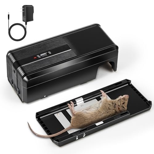 2025 Electric Mouse Trap Zapper Powerful Rat Indoor/Outdoor