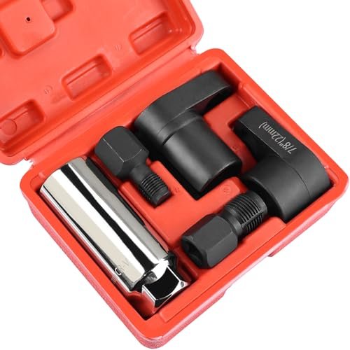 5PCS O2 Oxygen Sensor Socket Set, 3/8 Drive, 22mm