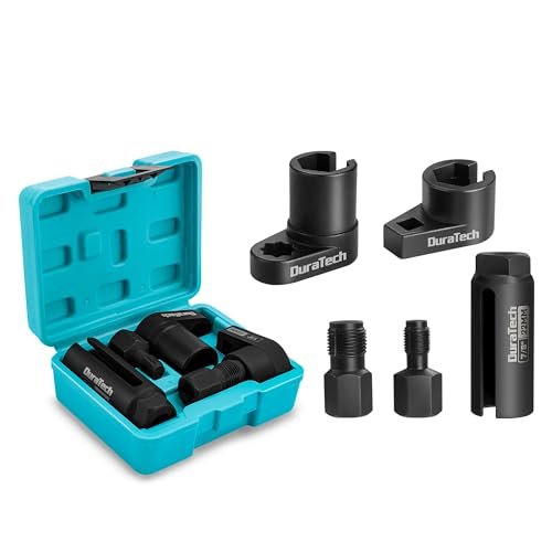 DURATECH 5PCS O2 Oxygen Sensor Socket Thread Chaser Set.