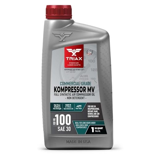 TRIAX Kompressor MV 100 SAE 30, Full Synthetic Oil.