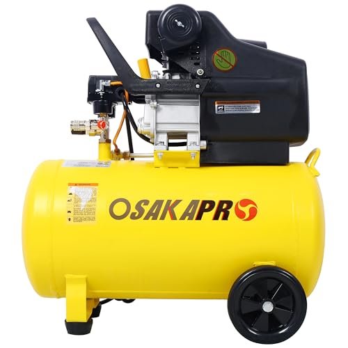 4.5HP 13 Gallons Oil-Lubricated Air Compressor Tank,...