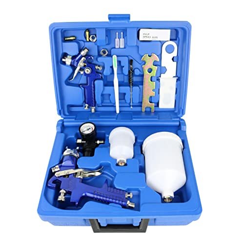 HVLP Air Gravity Spray Gun Set,2-Sprayer paint guns