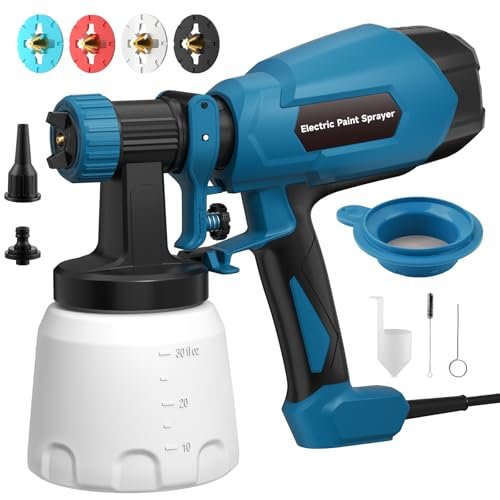 WIBENTL HVLP Paint Sprayer, Electric Spray Paint Gun, 3...
