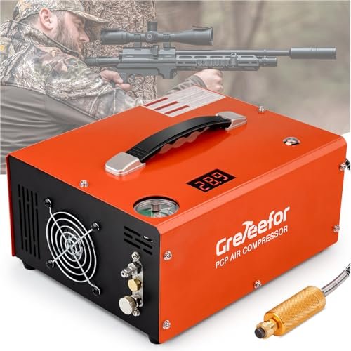 PCP Air Compressor 4500Psi/30Mpa, 350W Oil-Free Fast Dual...