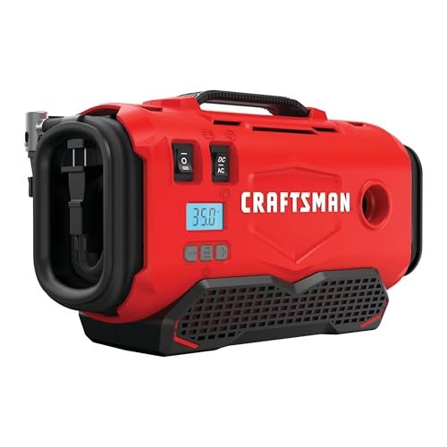 CRAFTSMAN V20 Tire Inflator Portable Air Compressor,...