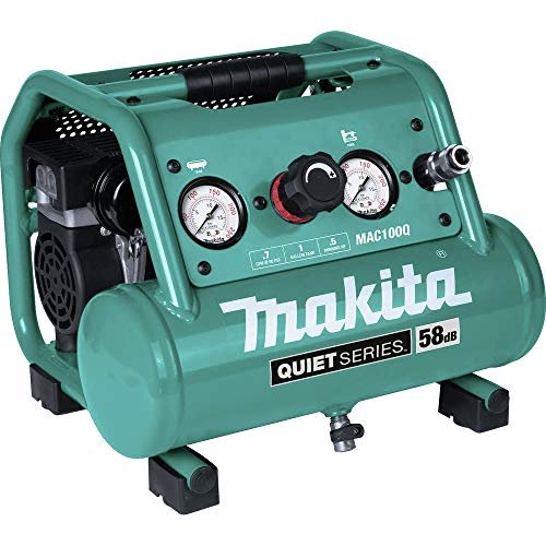 Makita MAC100Q Quiet Series, 1/2 HP, 1 Gallon Air Compressor