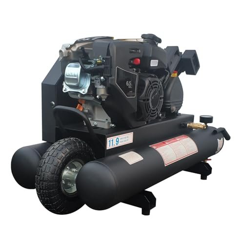 HPDMC 6.5HP Gas Powered Air Compressor 12CFM 9 Gallon...