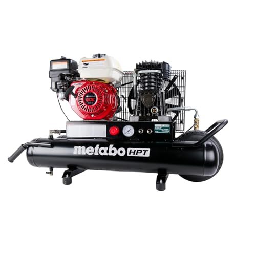 Metabo HPT Gas Powered Wheeled Air Compressor, 8 Gallon