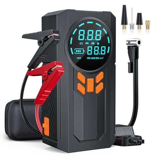 Jump Starter with Air Compressor, 5000A 160PSI Heavy Duty