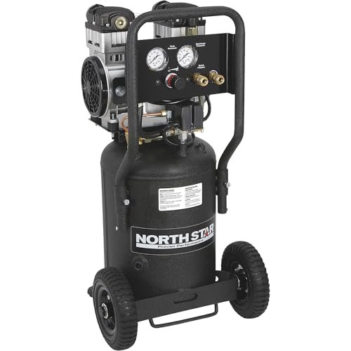 NorthStar Electric Air Compressor - 1.5 HP, Quiet Portable.