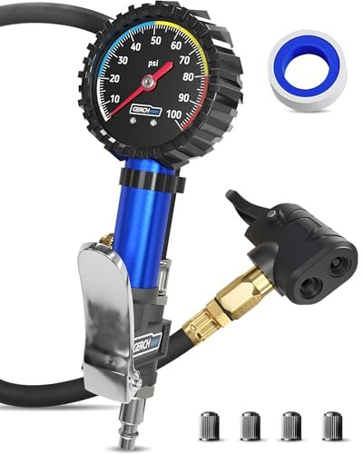 Presta Valve Adaptor Pump with Removable Schrader Air Chuck