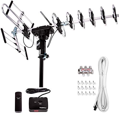 Five Star Outdoor Digital Amplified HDTV Antenna, 200-Mile...