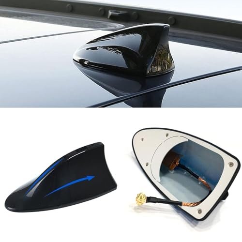 ijuicy 1 PC Shark Fin Antenna Cover Universal Black