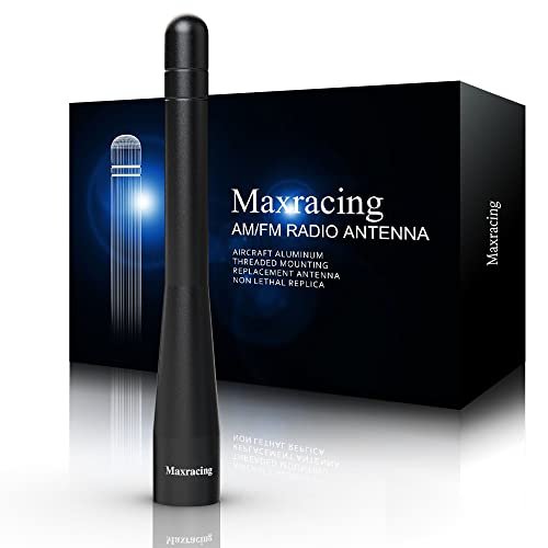 MAXRACING Short Truck Antenna Compatible with Chevy...