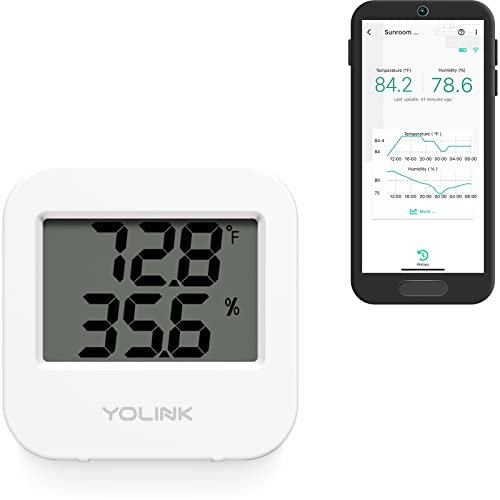 YoLink Smart Wireless Temperature & Humidity Sensor, Wide...