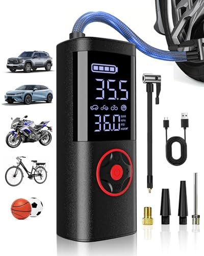 Tire Inflator Portable Air Compressor, 150PSI Portable Air...