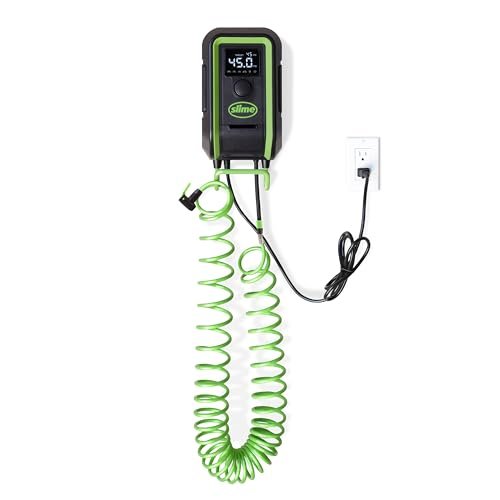 Slime 40082 Tire Inflator, Garage Pro Power, Wall-Mounted...