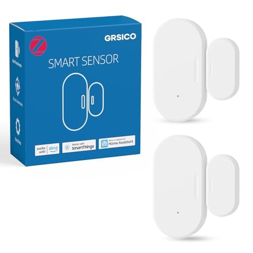 Zigbee Door Sensor 2 Pack, Mini Smart Contact Sensor