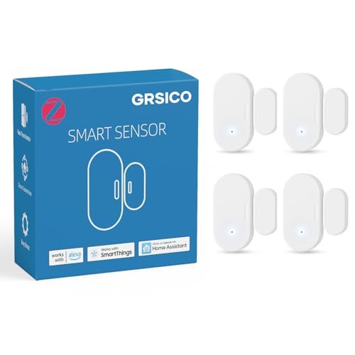 Zigbee Door Sensor 4 Pack, Mini Smart Home Automation Kit
