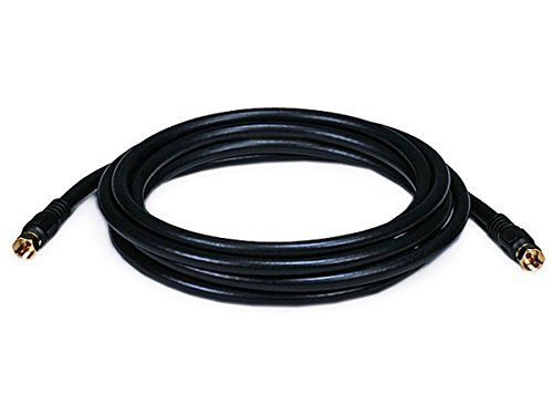 Monoprice RG6 Coaxial Cable with F Type Connector, Quad...