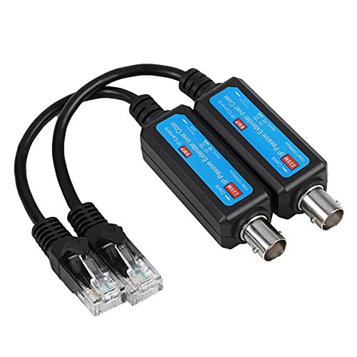Coax Cable to Ethernet Adapter,1Pair 10/100Mbps 1CH Passive...