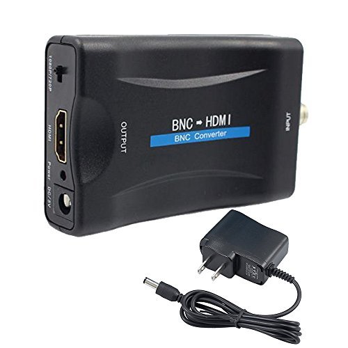 BNC to HDMI Converter Coaxial Adapter Coax Input Output.