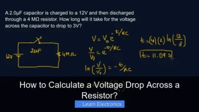 How to Calculate a Voltage Drop Across a Resistor?